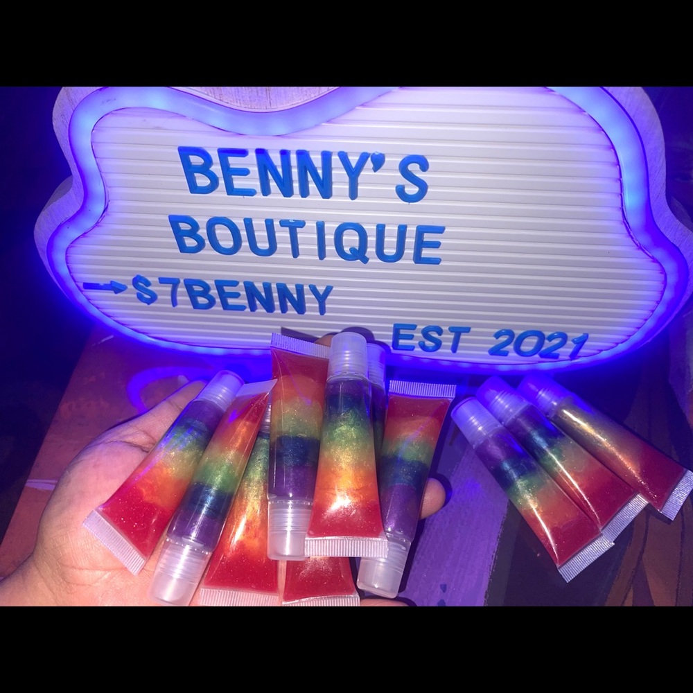 Watermelon lipgloss, custom made #pride colors - Picture 2 of 2